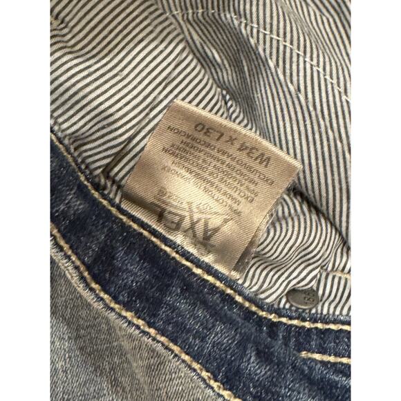 TK Axel Slim Boot Stretch Jeans Men's Size 34X30 Medium Wash Western Cowboy - Picture 6 of 9